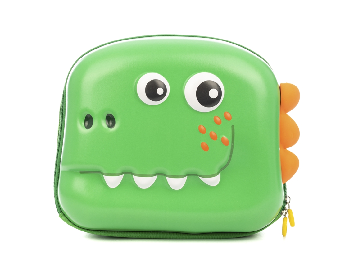 Mochila infantil con diseño de dinosaurio. Con espalda y correas acolchadas, transpirables y ajustables.