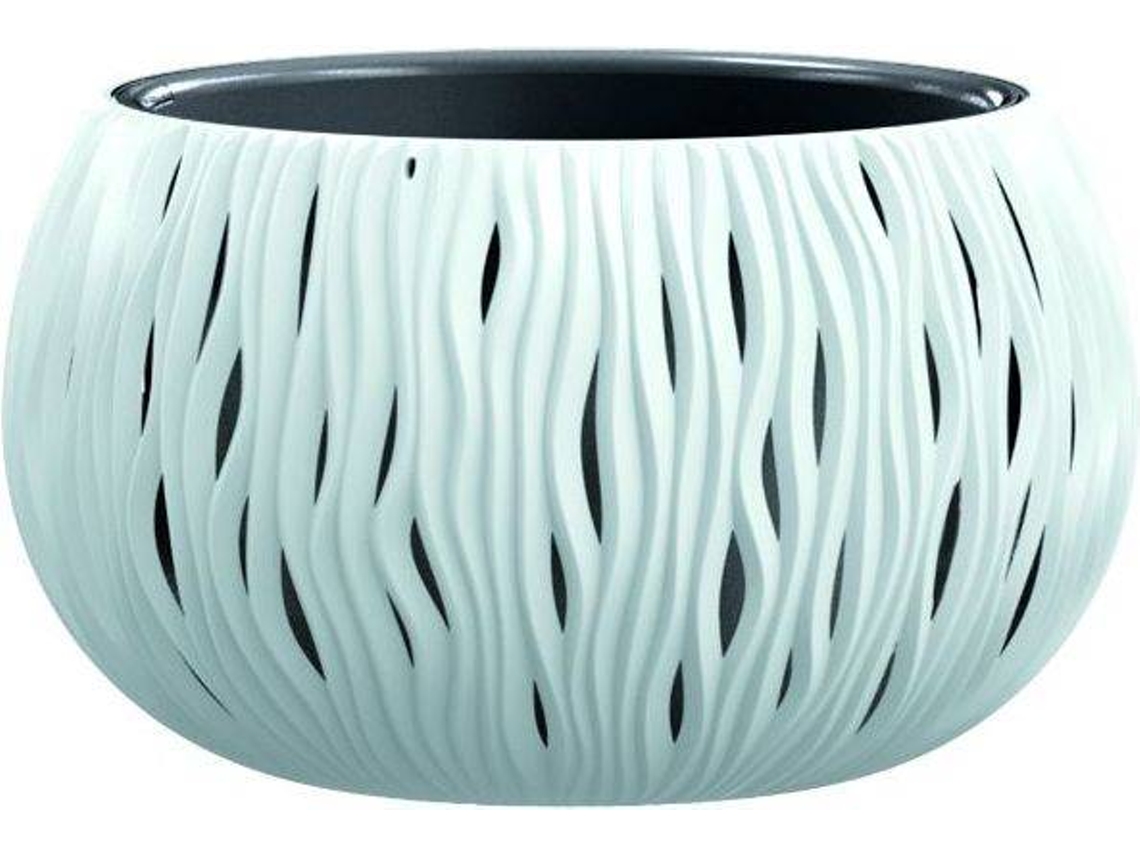 Maceta PROSPERPLAST Sandy Bowl (Blanco - 23.8 x 23.8 x 16.1 cm)