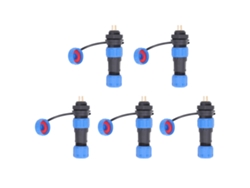 Yncm2026-conector De Aviación Impermeable Ip68 2 Pines 5 Piezas Con Enchufe Y Socket Para Dispositivos Electrónicos Ac250v 13a