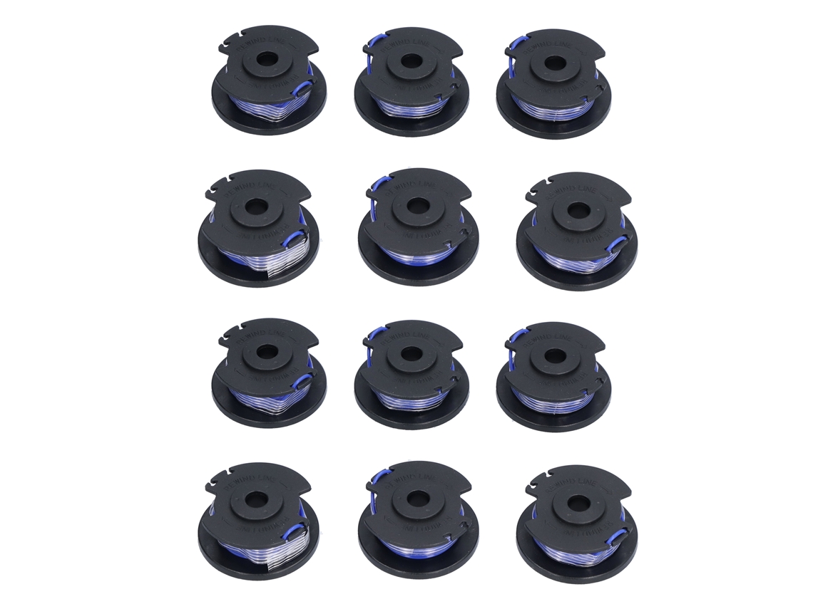12 Carretes De Hilo De Repuesto Para Desbrozadora Ryobi One+ Ac14rl3a 18 24 40v Para Diferentes Aplicações E Usos