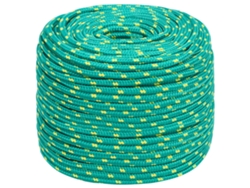 Cuerda De Barco Polipropileno Verde 8 Mm 100 M