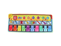 Ats-teclado Piano De Piso Plegable 6 Modos 17 Teclas Anti-polvo Impermeable Alfombra De Baile Para Niños A Partir De 3 Años