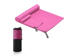 Toalla Refrescante De Microfibra, De Secado Rápido, Suave Y Cómoda, Ideal Para Nadar, Hacer Ejercicio, Practicar Deportes Y Para La Playa - Color Rosa
