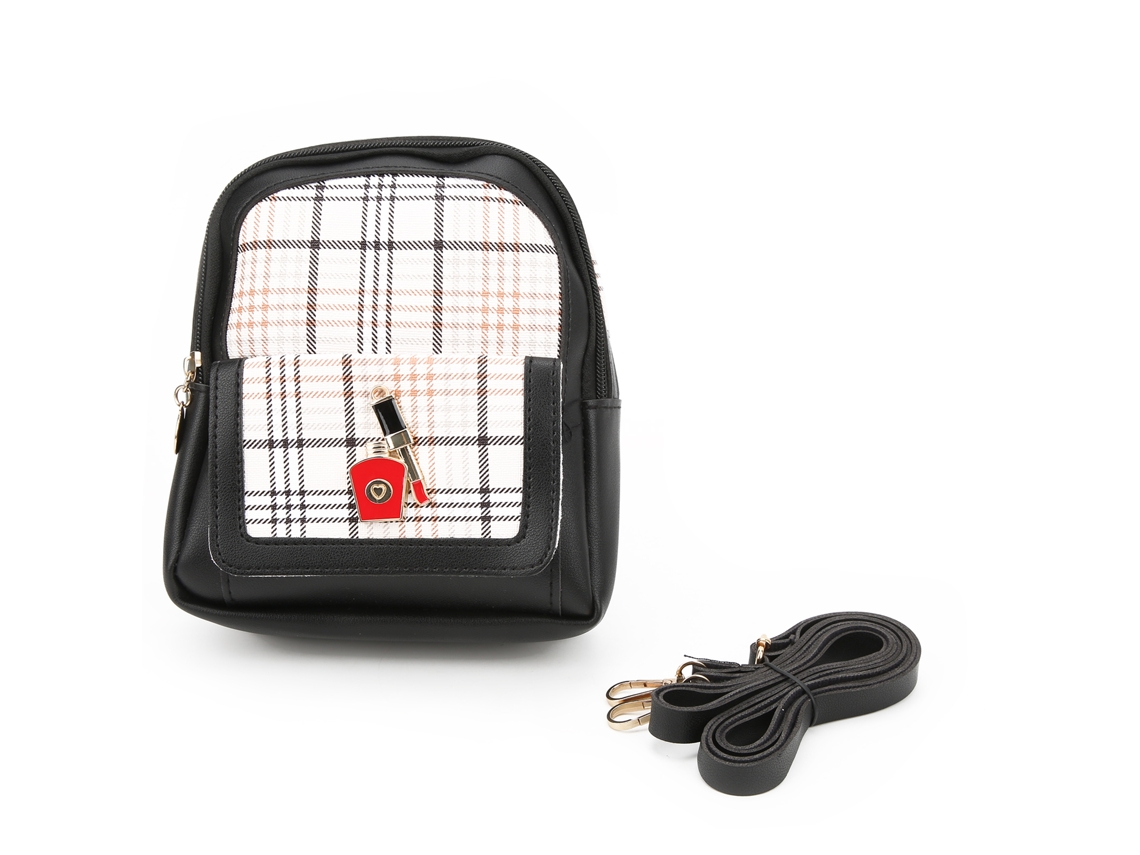 Mini bolso de hombro de piel sintética para mujer con correa ajustable para estudiantes