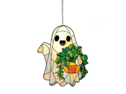 Fantasma colgante acrílico de la serie Sun, colgante decorativo de Halloween para ventanas y porches, estilo B Viewleaf
