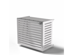 Cubierta Para Bomba De Calor - Big Blade - Blanco - Fijación Mural Talla Xl (l 115cm - H 95cm - D 61cm) - Box Air Klima