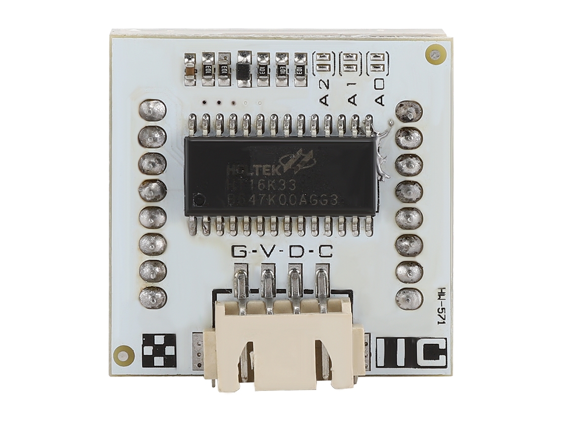 Módulo De Matriz De Puntos Led Hw-572 I2c De Señal Digital 8x8 Con Terminales Xh2.54x4 Para Diferentes Aplicações E Usos