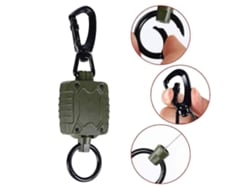 Porta-crachá Retrátil Para Chaveiro, Resistente, Com Suporte Para Chaves.