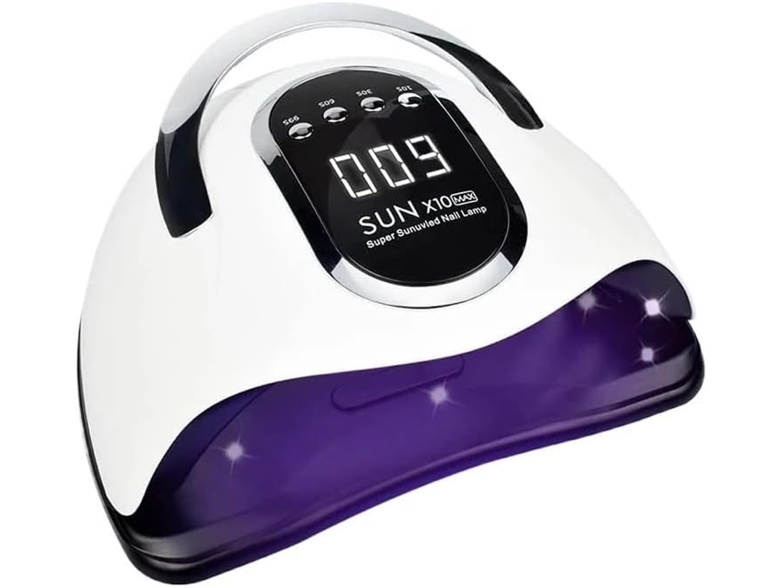 Lámpara UV de 280 W, secador de esmalte de uñas, luz LED, máquina solar profesional, Max X10, contiene 45 LED Lalamoli