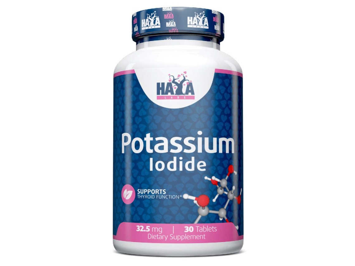 Yoduro de potasio 32,5 mg, 30 comprimidos. Haya Labs
