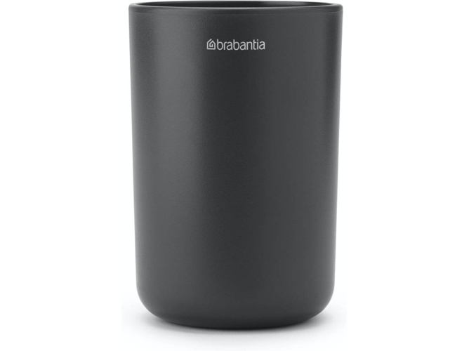 Vaso BRABANTIA 280283 para Cepillos de Dientes (Gris - 0,55 kg - 7,6 x 7,6 x 13,5 cm)