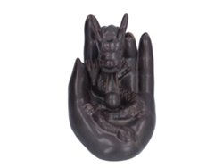 Quemador De Incienso De Cerámica Con Forma De Dragón Invertido, Ideal Para Aromaterapia Y Decoración Del Hogar U Oficina.