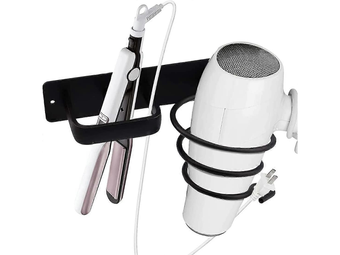 Soporte para secador de pelo, soporte para plancha de pelo, aluminio para baño, inodoro GOKOCO