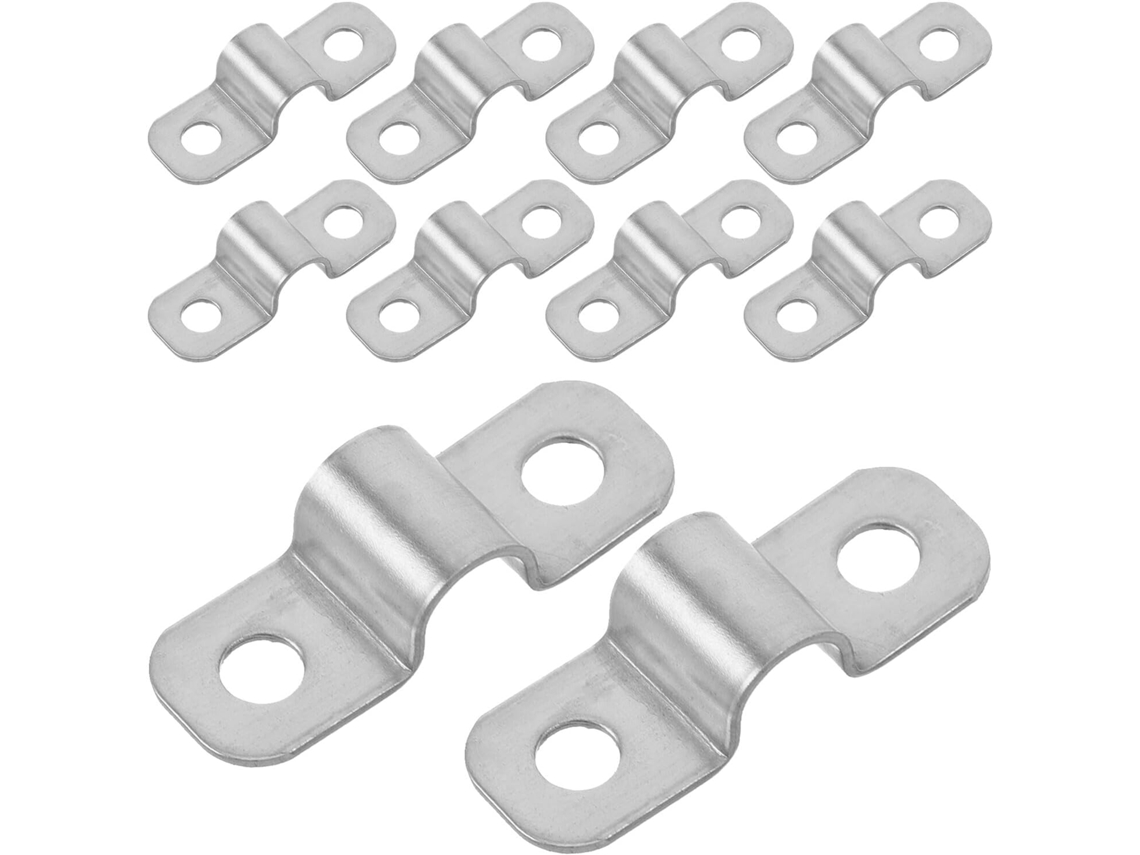 Paquete De 100 Bridas De Acero Inoxidable Para Fijación En Exteriores, Clips Resistentes Para Cables.