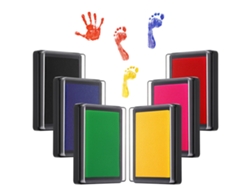 6 Pcs Reusable Ink Pad For Baby, Footprint Ink Pad Handprint Paw Print