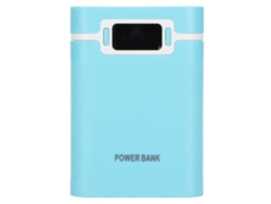 Cargador Portátil Diy Batería 18650 Power Bank Con Lcd Display Micro Entrada 4 Baterías Azul