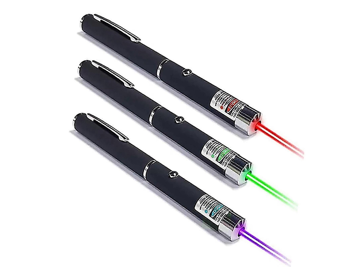 Paquete De 3 Juguetes Para Gatos Con Láser Led Con Vista De Luz De Punto Rojo Siurn
