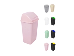 Cubo de basura con tapa giratoria de 30/50 litros ideal para el hogar y la oficina rosa 30 L Jardim202