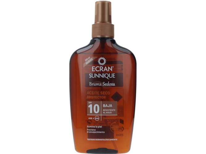 Aceite Solar ECRAN Sunnique SPF 10 (200 ml)