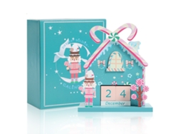 Calendario de Navidad de macarons con cuenta regresiva para la mesa