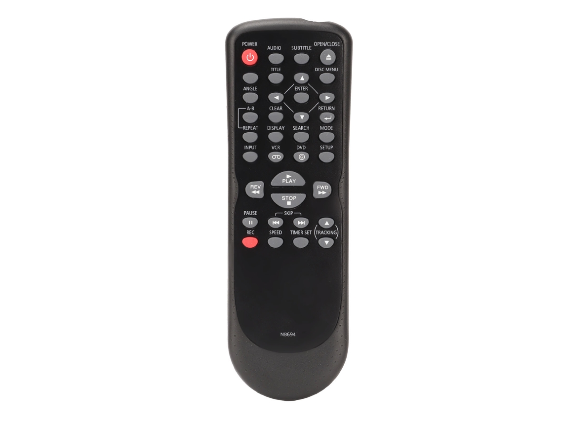 Controle Remoto Substituto Nb694 Nb694uh Para Player Combo Dvd Vcr Sanyo Funai Fwdv225f Dv220fx5