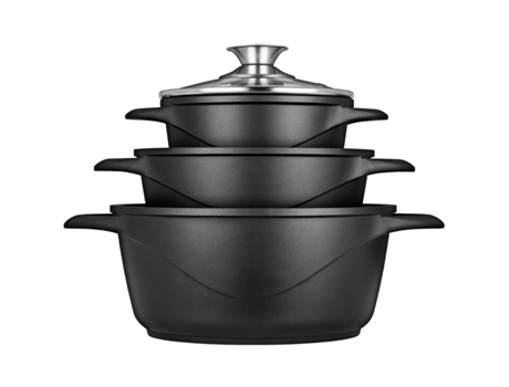 Batería de Cocina Inducción 6 Piezas Aluminio Fundido BRIEBE MGK-18