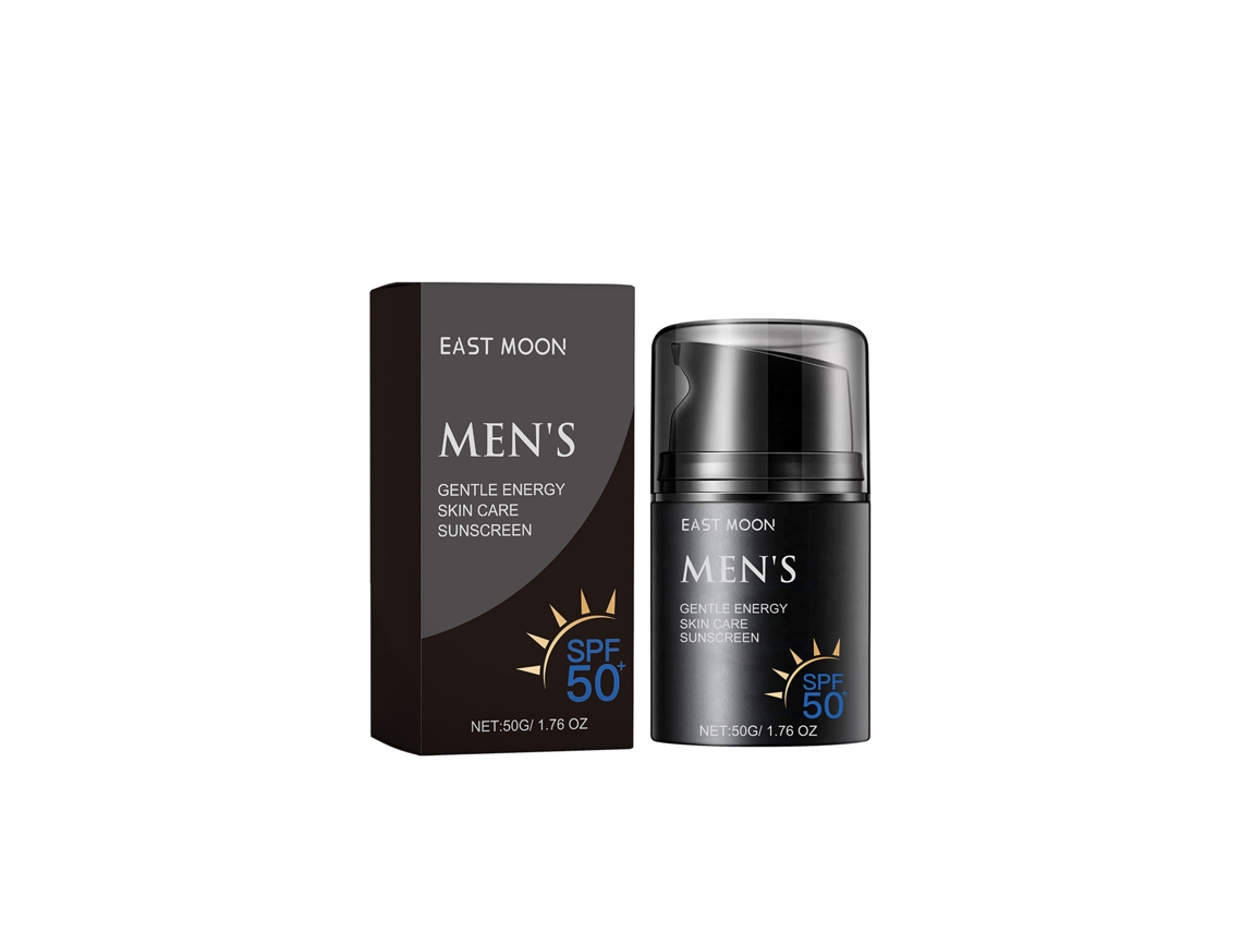 Crema protectora para hombre East Moon, verano, exterior, protección UV, hidratación suave, refrescante.