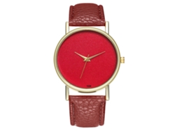Reloj De Pulsera De Aleación Con Dial Redondo Analógico De Cuarzo (café) Para Mujer Y Hombre