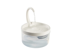 Fuente de agua automática para perros y gatos con pelaje de cuello de cisne.