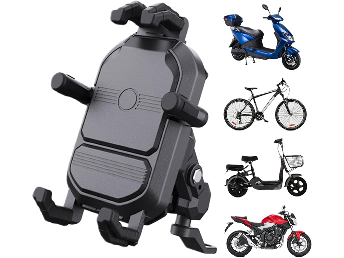 Soporte Para Teléfono De Motocicleta, Cargador Para Bicicleta De Montaña, Cable Antirrobo, Base De Montaje