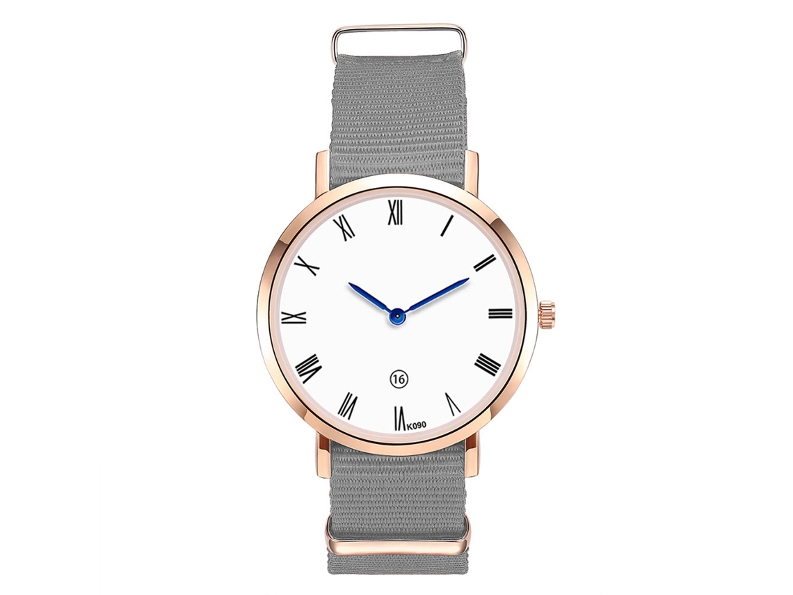 Reloj De Pulsera Zhoulianfa Para Hombre Con Correa De Nailon Y Movimiento De Cuarzo (gris)