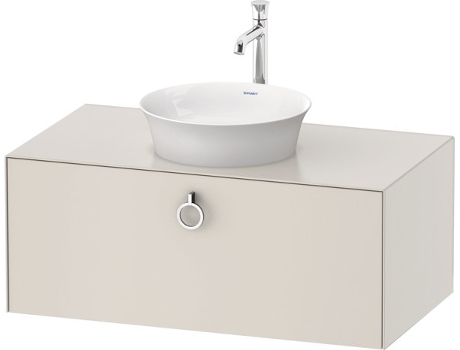 DURAVIT Tulip blanco, mueble de baño colgado en la pared, ancho 1000 x profundidad 550mm, con 1x extraíble, con tirador, WT49810