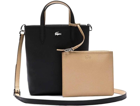 Bolso LACOSTE Reversible Piel Mujer (Negro)