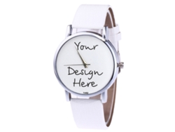Reloj De Pareja Zhoulianfa Con Correa De Cuero Pu Unisex De Cuarzo (blanco)
