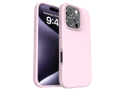 (rosa, Iphone 16 Pro Max) Funda Para Teléfono Sencilla, De Color Liso Y Resistente A Los Golpes, Compatible Con Iphone, De Silicona Líquida.