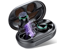 Auriculares Bluetooth 5.0 Tws 150h 6d Estéreo Cvc8.0 Ipx8 3500mah Led Control Táctil Deportes Negro
