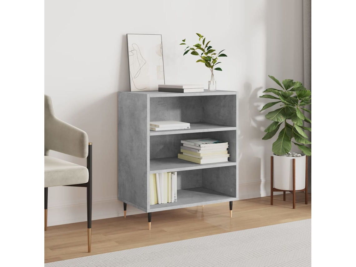 Aparador Madera De Ingeniería Gris Hormigón 57x35x70 Cm