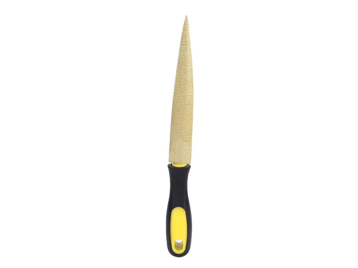 Lima de madera cónica dorada de 6 pulgadas para carpintería y manualidades