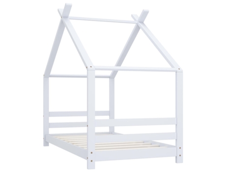 MAISON EXCLUSIVE - Estructura de cama infantil madera maciza pino blanco 80x160 cm