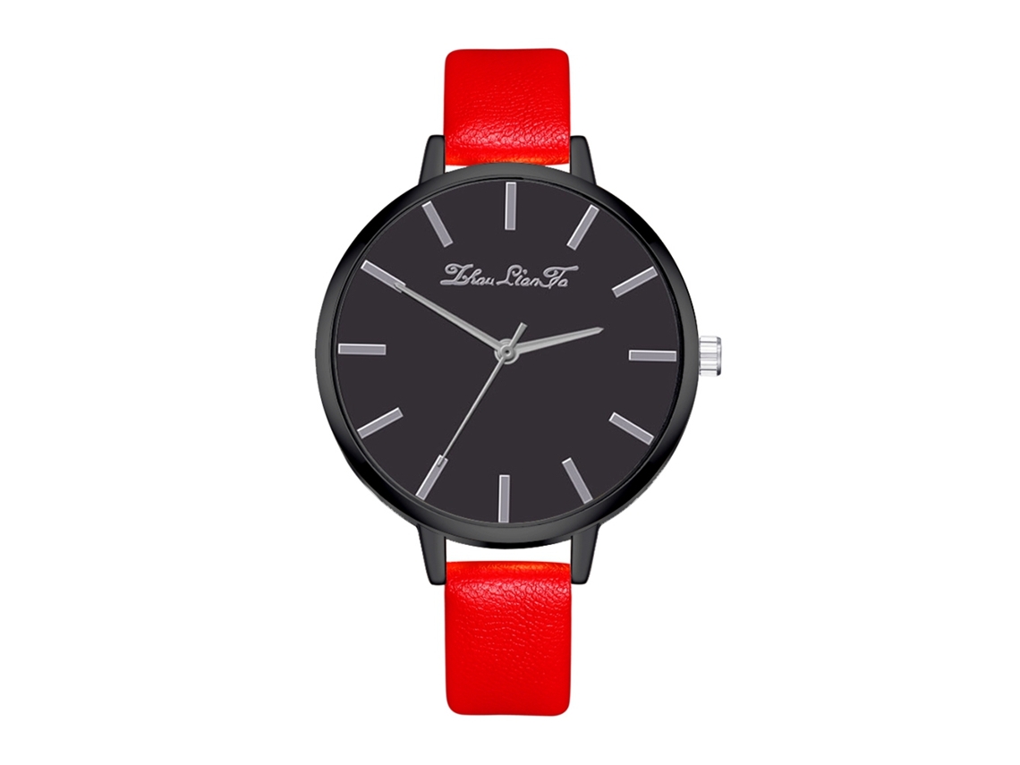 Reloj De Pulsera Para Mujer Zhoulianfa, Estilo Sencillo, Correa De Pu, Esfera Redonda, Movimiento De Cuarzo.