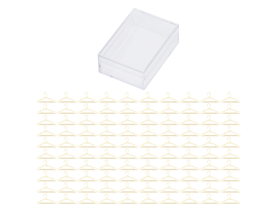 100 Clips De Papel Metálicos Dorados Anti-óxido Antideslizantes Para Clasificación De Archivos Y Oficina