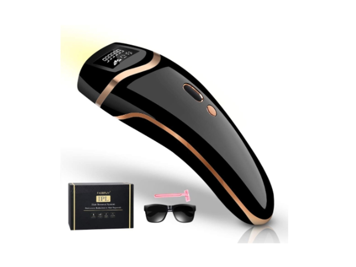 Dispositivo de depilación láser permanente indoloro, depilación IPL para mujeres y hombres, actualización a 999,998 flashes, color negro Yizhood