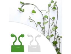 Clip Invisible Para Plantas Trepadoras Gancho Fijo Para Pared De Caña M Blanco 10 Piezas