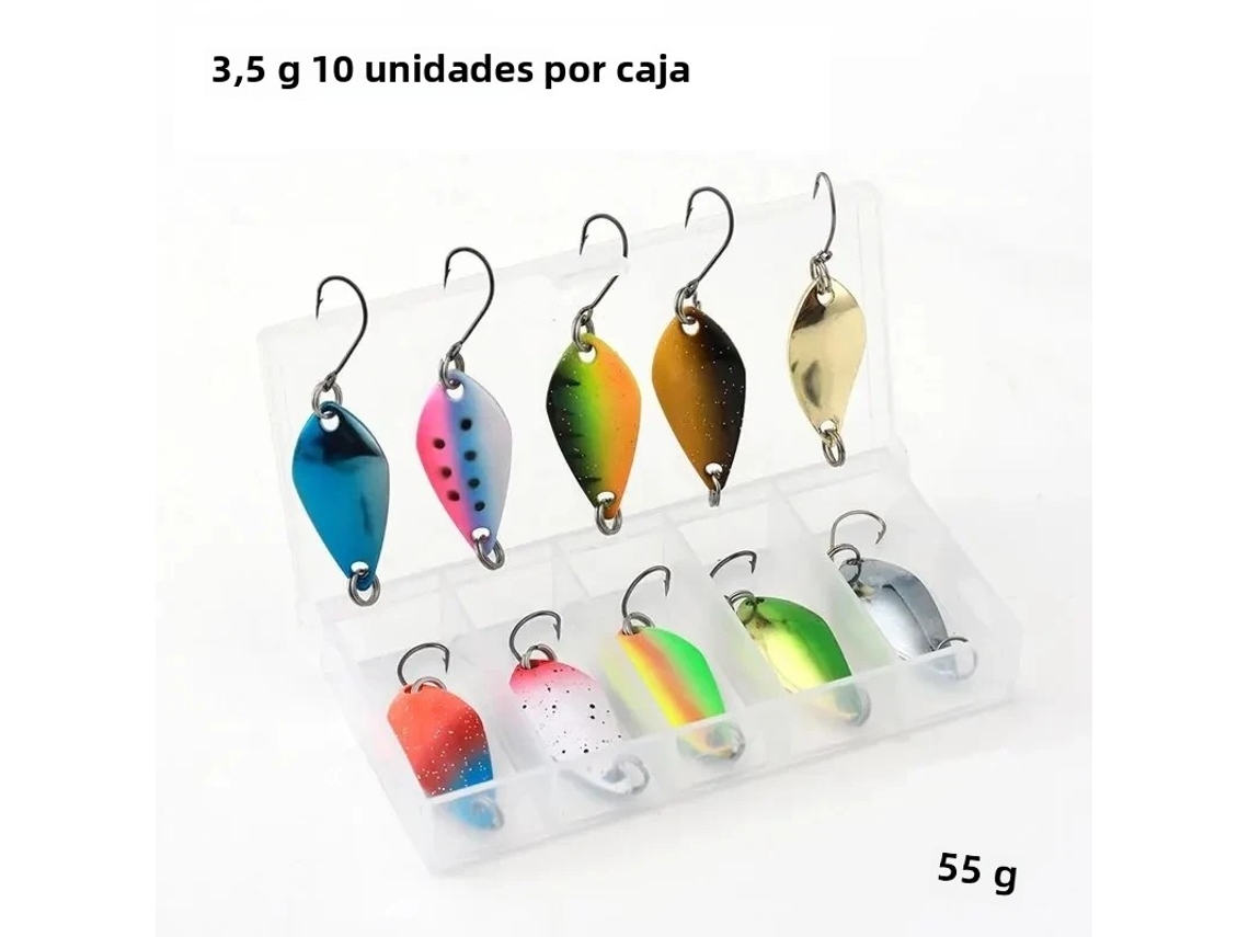 Set De Spinner Bait Para Jigging (3,5 G), Fabricado En Metal Duro, Adecuado Para Trucha Y Lubina.