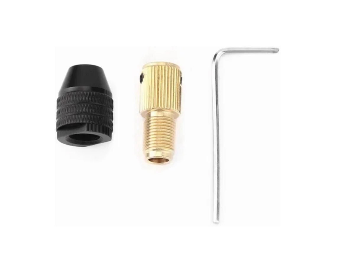 Mandril Autoajustable De 3,17 Mm De Aleación De Aluminio Y Acero Al Carbono Para Taladro Eléctrico Manual.