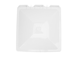 Cubierta universal para ventilación de techo de caravana, 33 x 33 cm, color blanco.