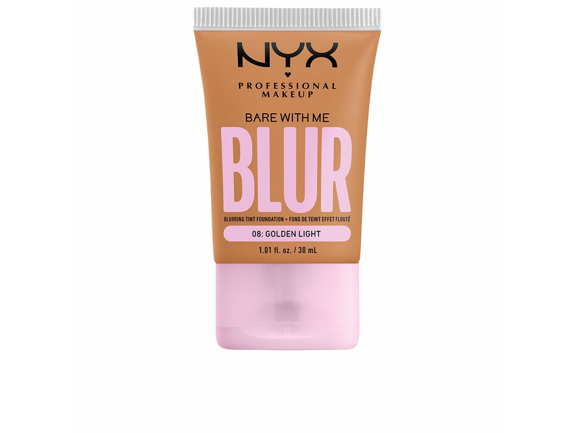 Base de Maquillaje Fluida NYX Bare With Me Blur (30 ml - Nº 08 Golden light)