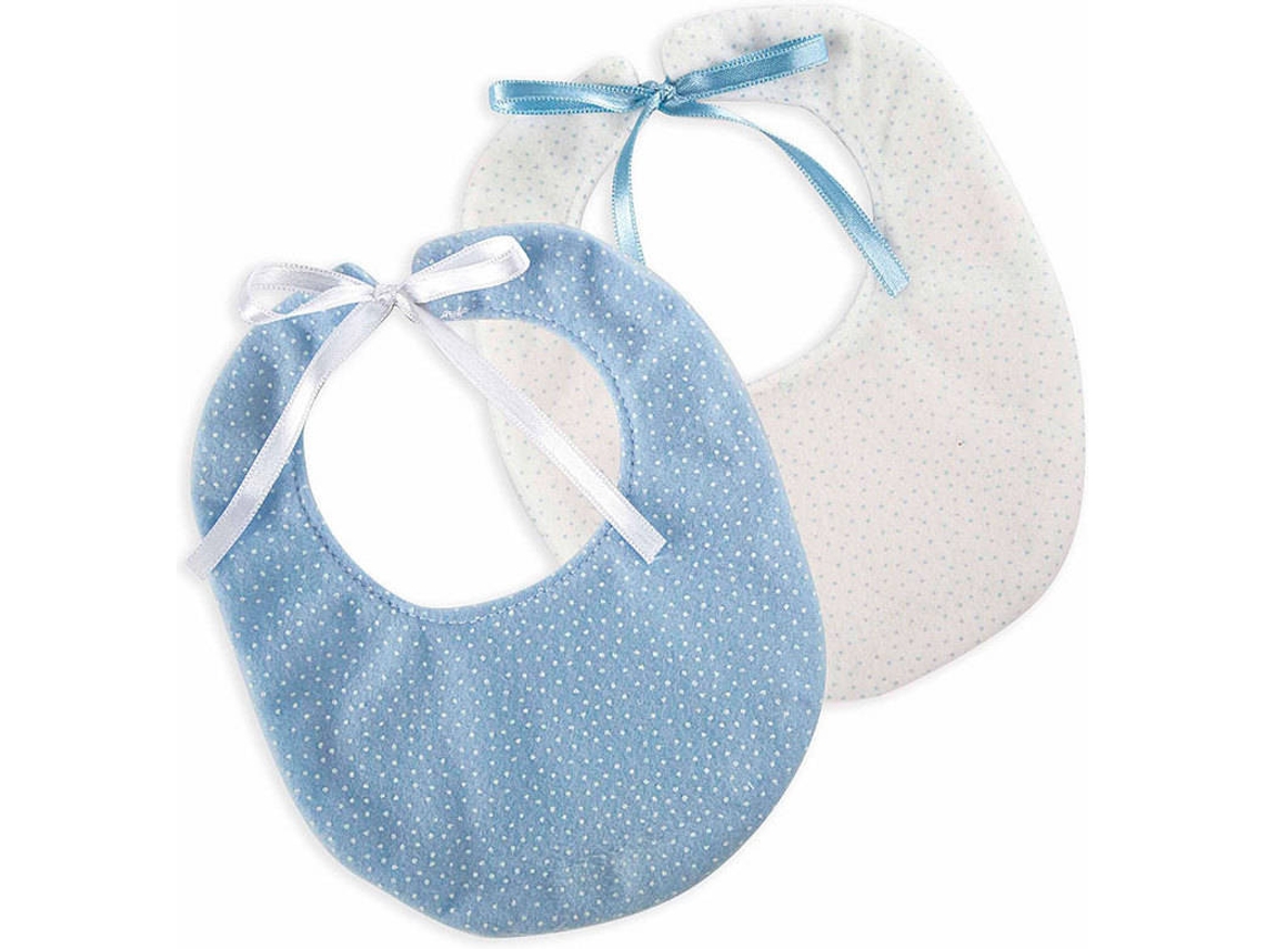 Ropa para Muñecas ARIAS Set 2 Baberos Azul y Blanco (20 x 10 x 2 cm)