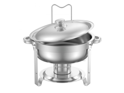 Juego de 4 Calentadores de Alimentos de Acero Inoxidable 4.7L para Buffets y Eventos Tekmaquinas