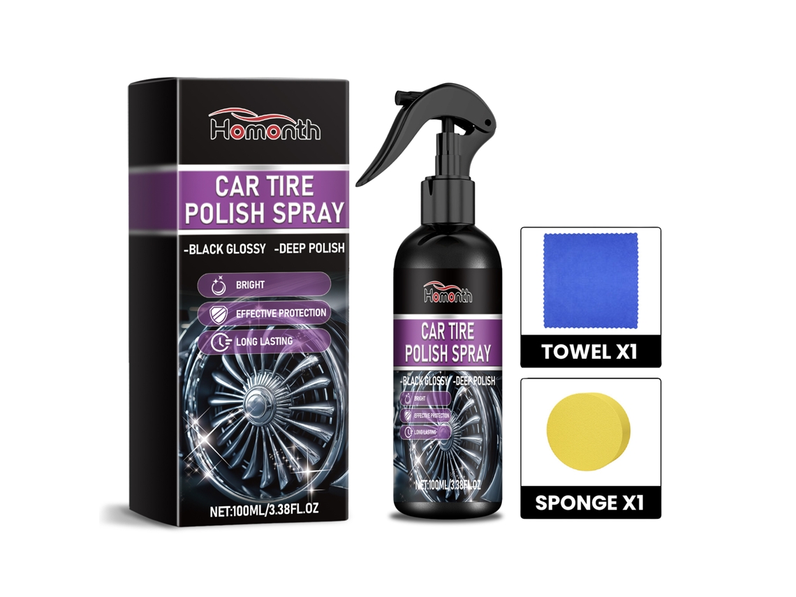 Cera para neumáticos de coche: protección y brillo intenso.